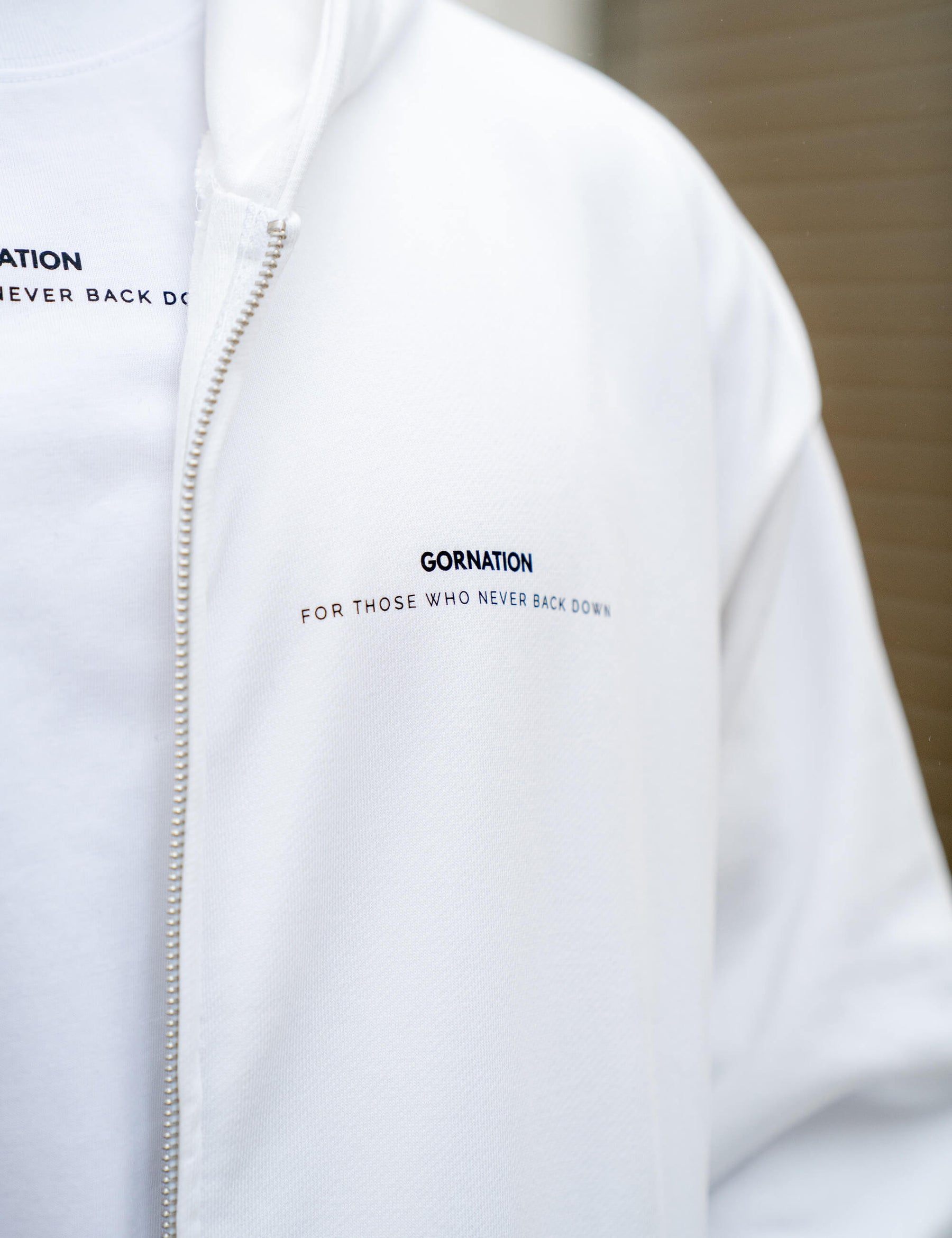 Felpa Oversize con Cerniera Anime Strength