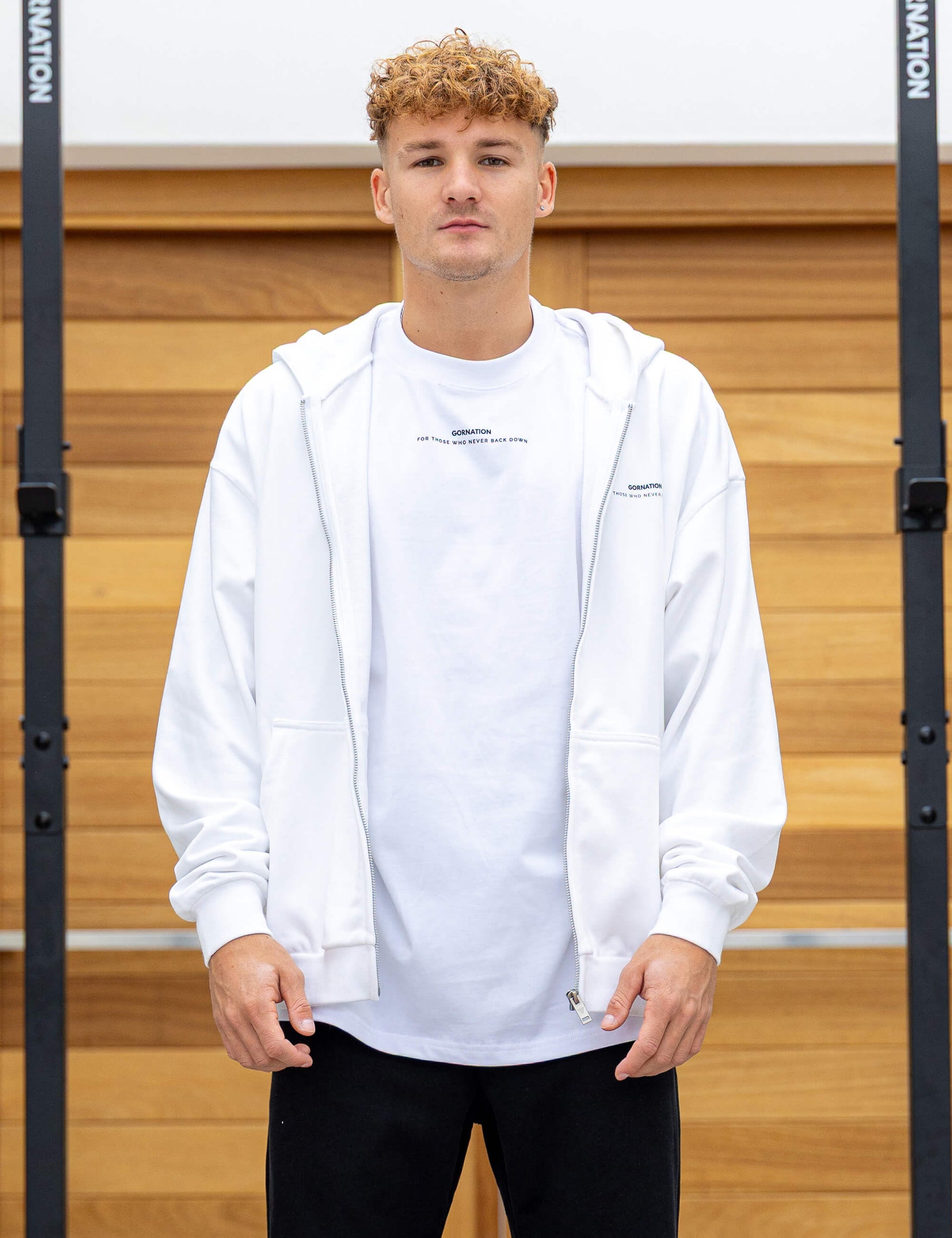 Felpa Oversize con Cerniera Anime Control