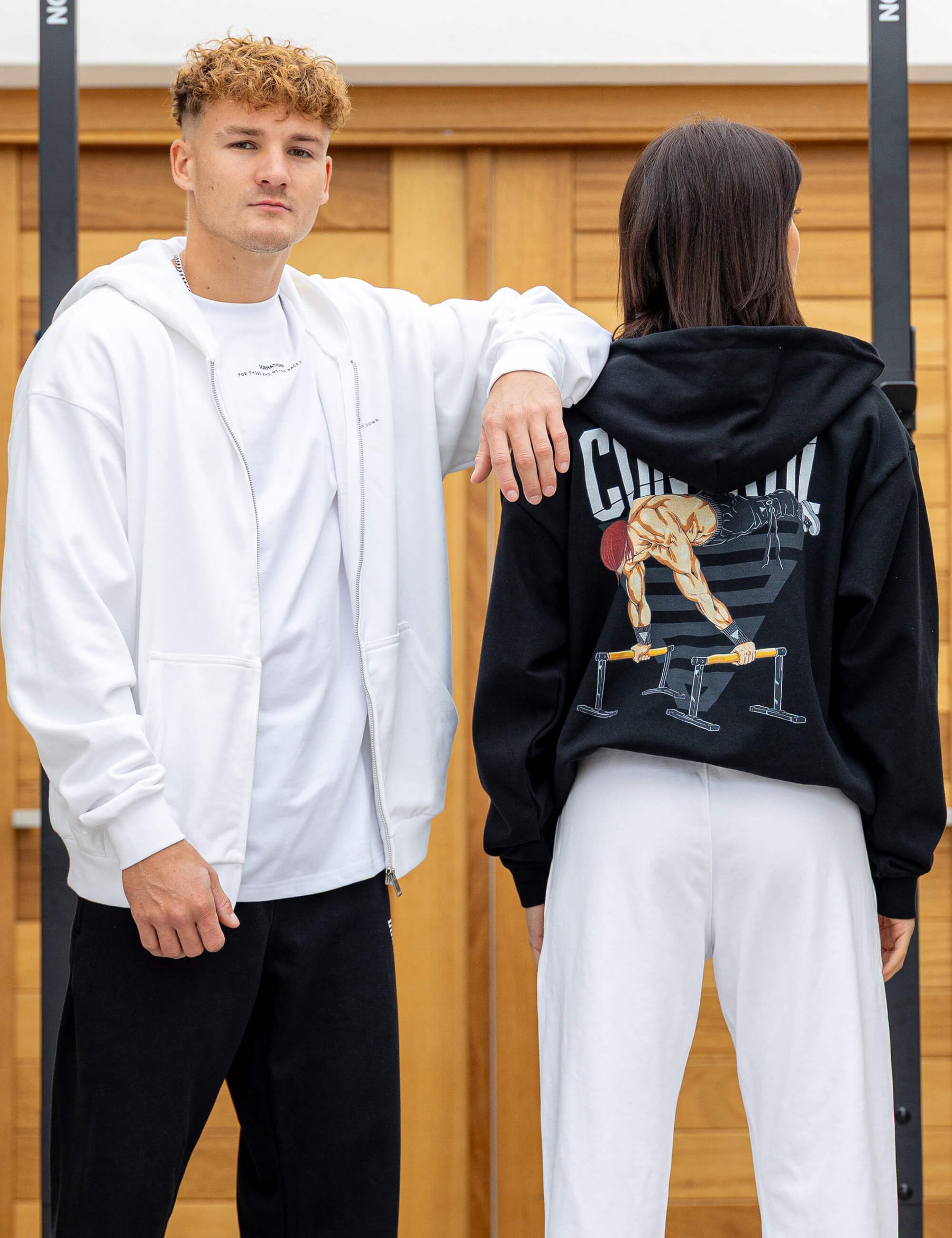 Felpa Oversize con Cerniera Anime Control