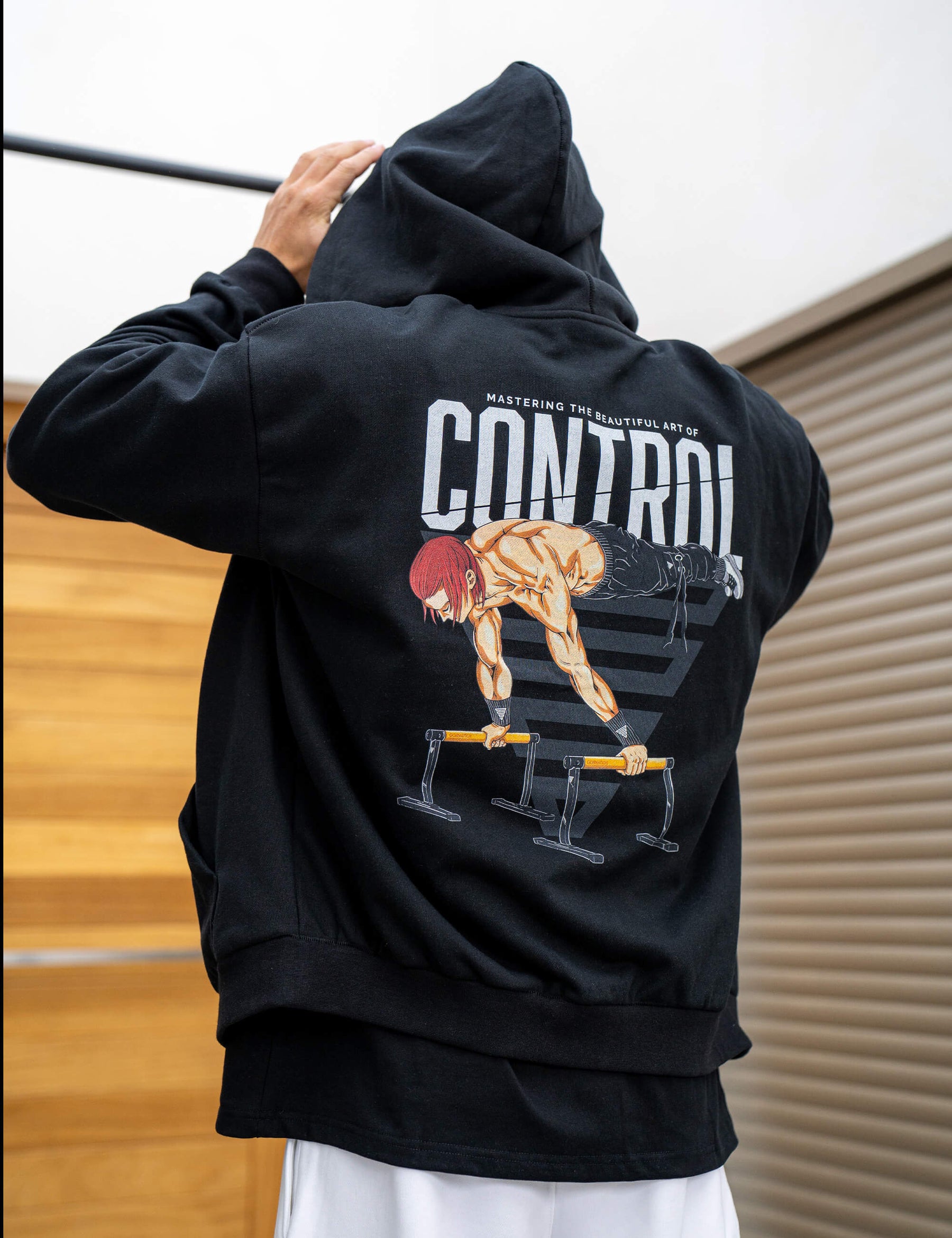 Felpa Oversize con Cerniera Anime Control