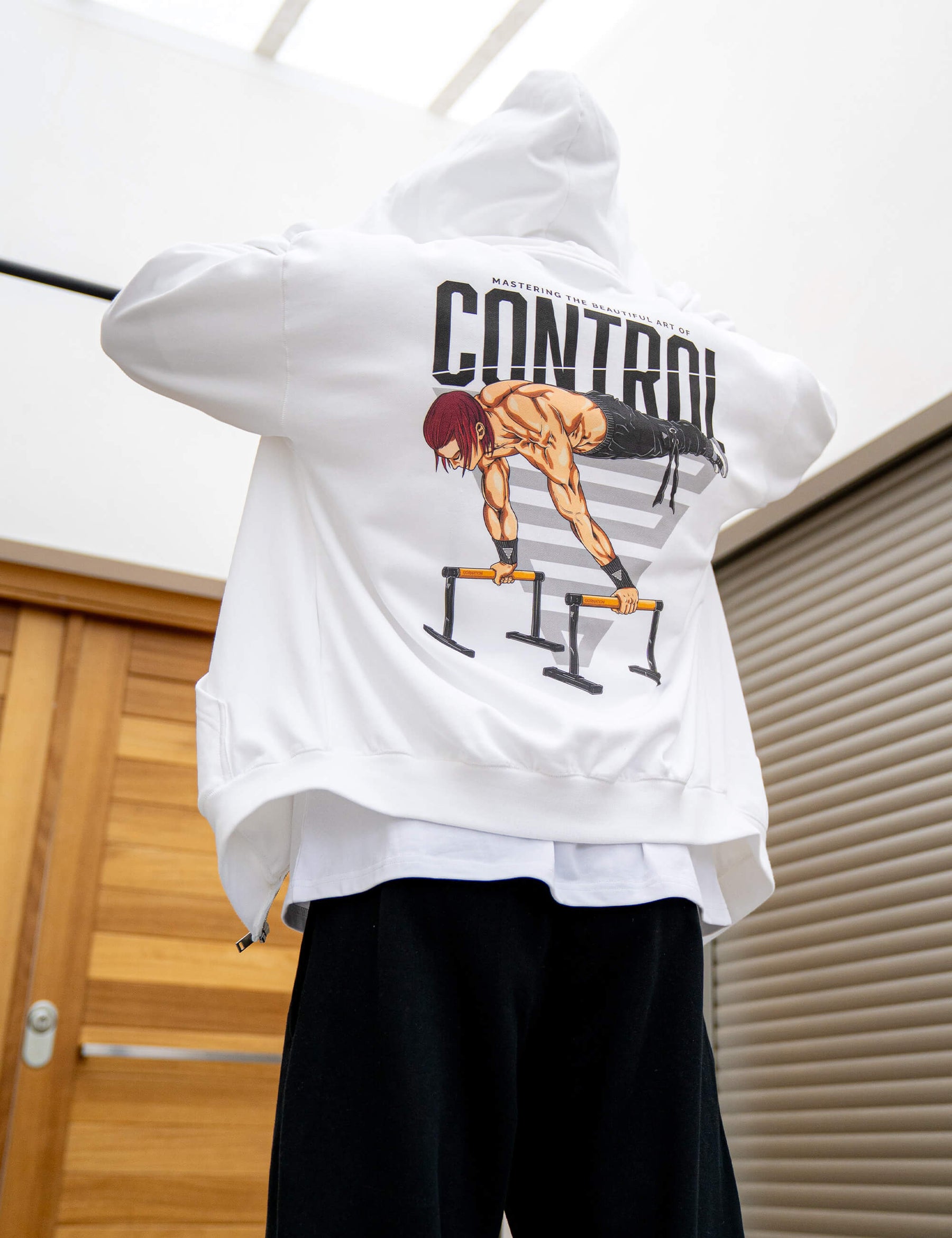 Felpa Oversize con Cerniera Anime Control
