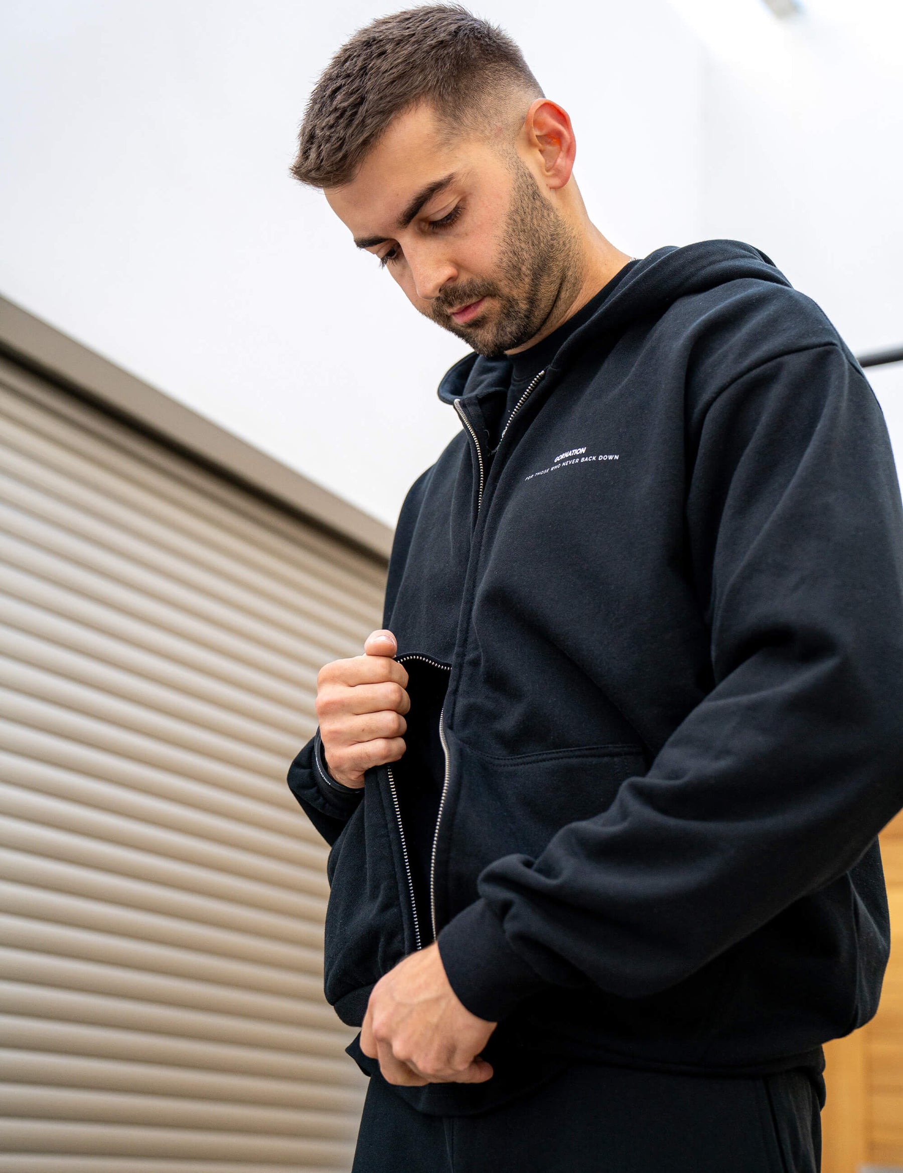 Felpa Oversize con Cerniera Anime Balance