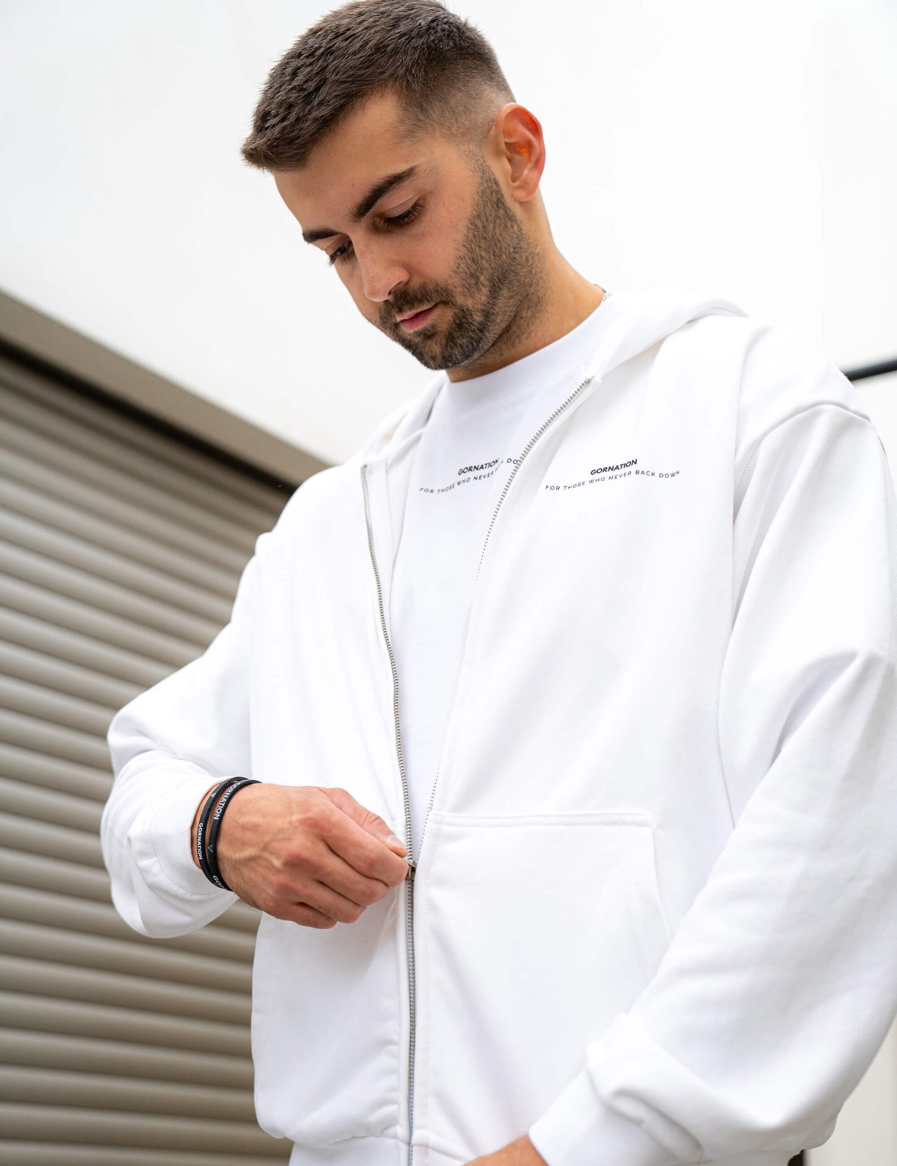 Felpa Oversize con Cerniera Anime Balance