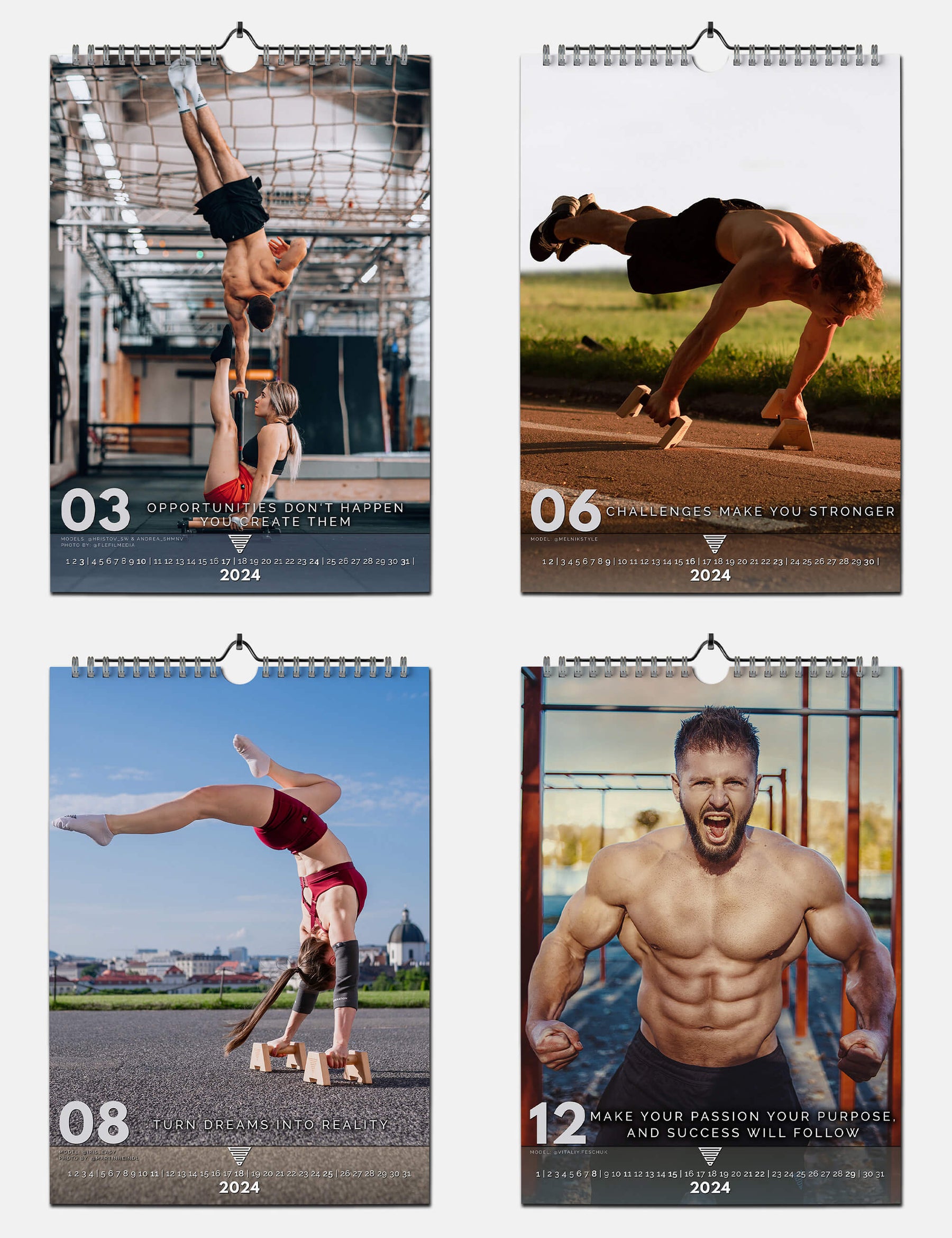 Calisthenics Community Wandkalender 2024