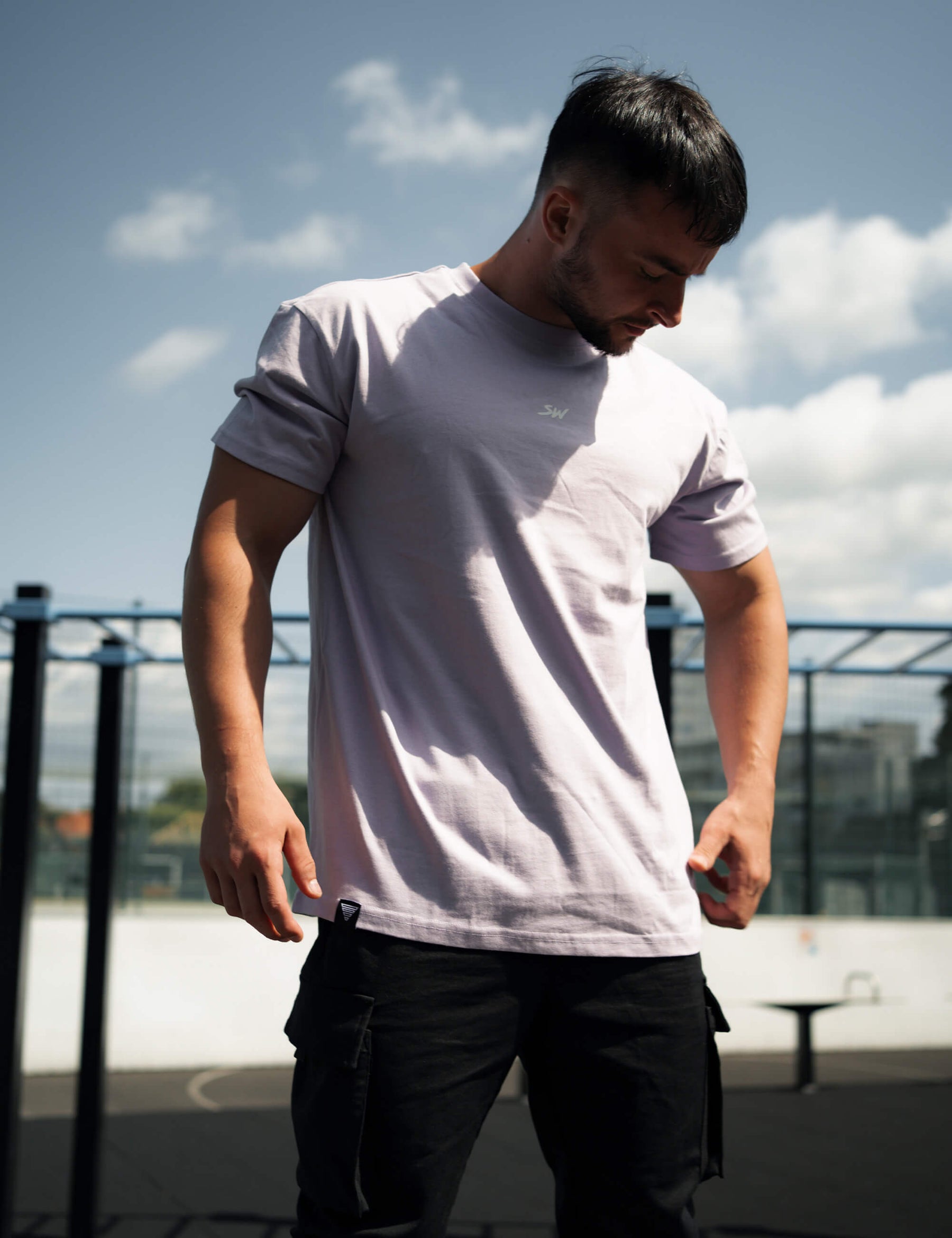 T-Shirt Street Workout Oversized Homme