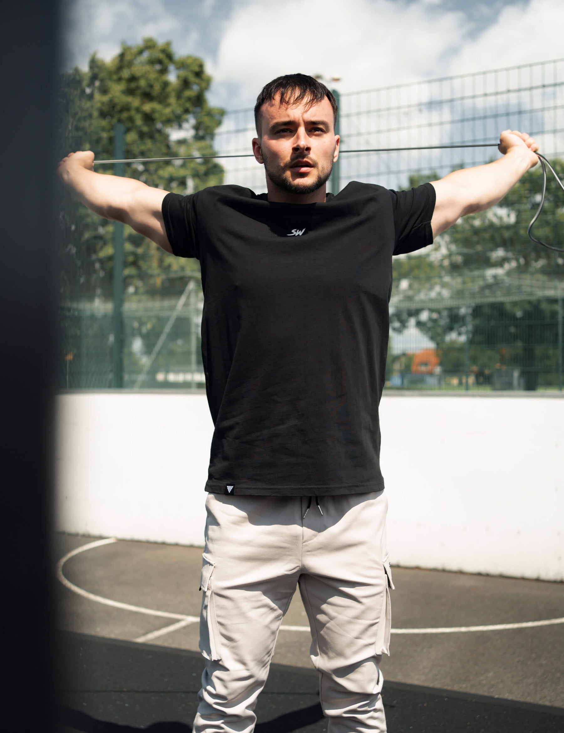 T-Shirt Street Workout Oversized Homme