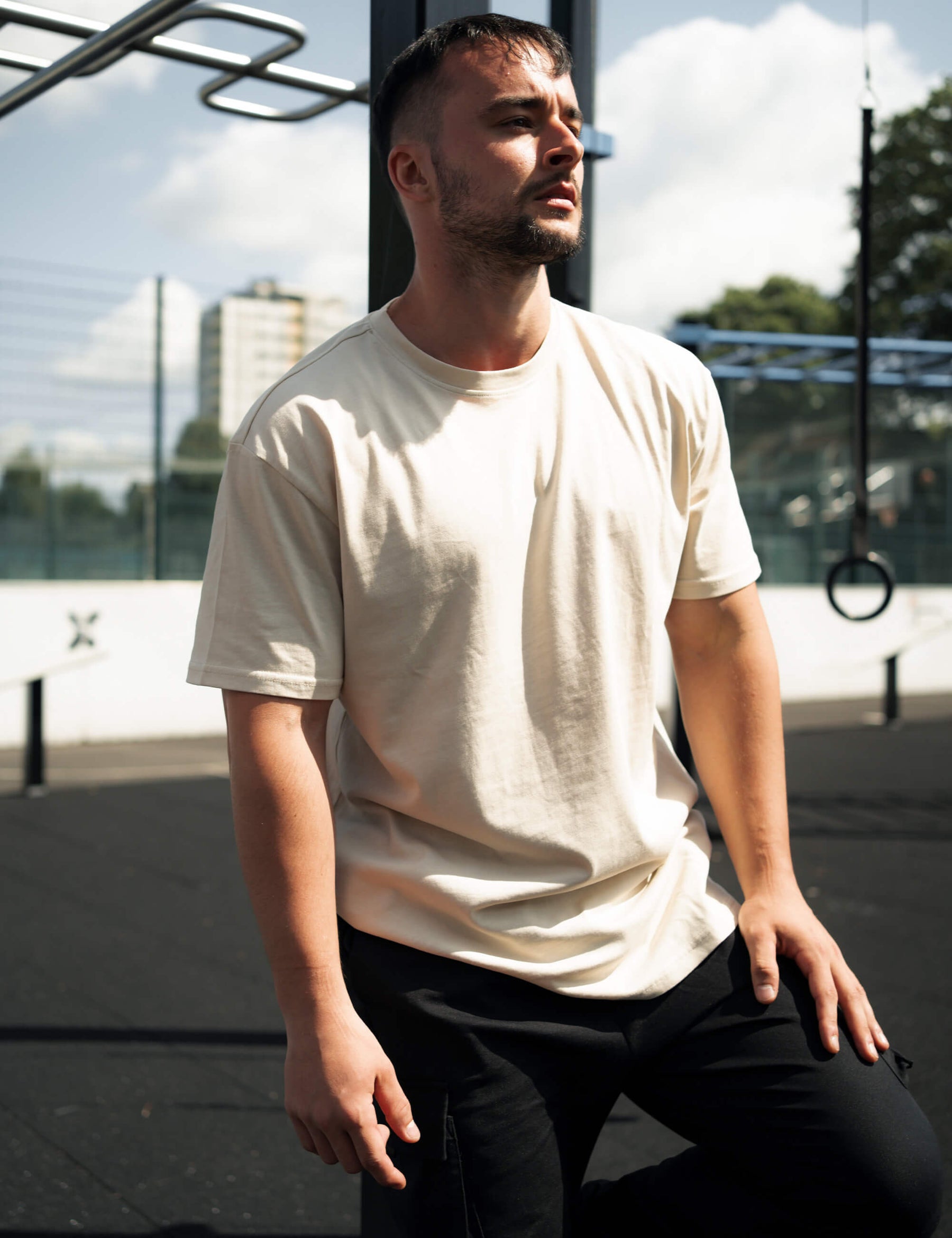 T-Shirt Street Workout Oversized Homme