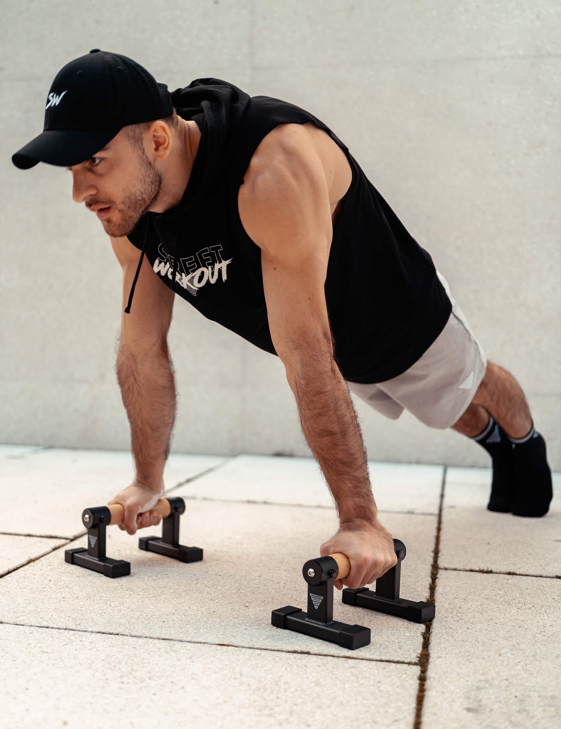 Felpa Senza Maniche Street Workout Uomo
