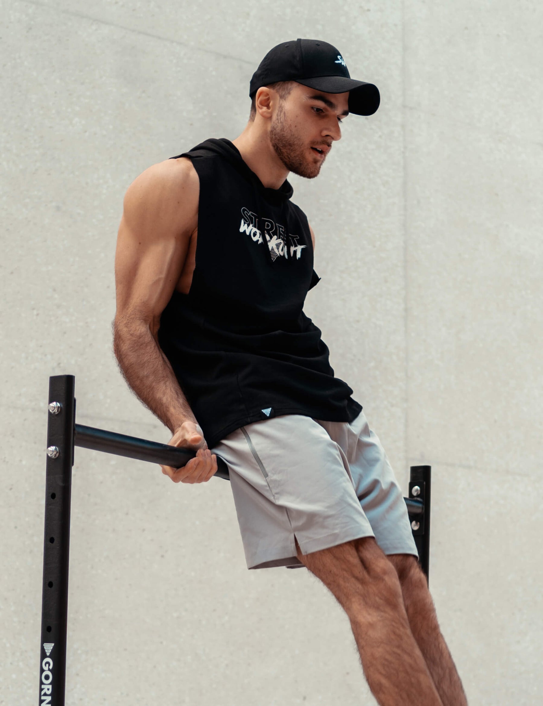 Felpa Senza Maniche Street Workout Uomo