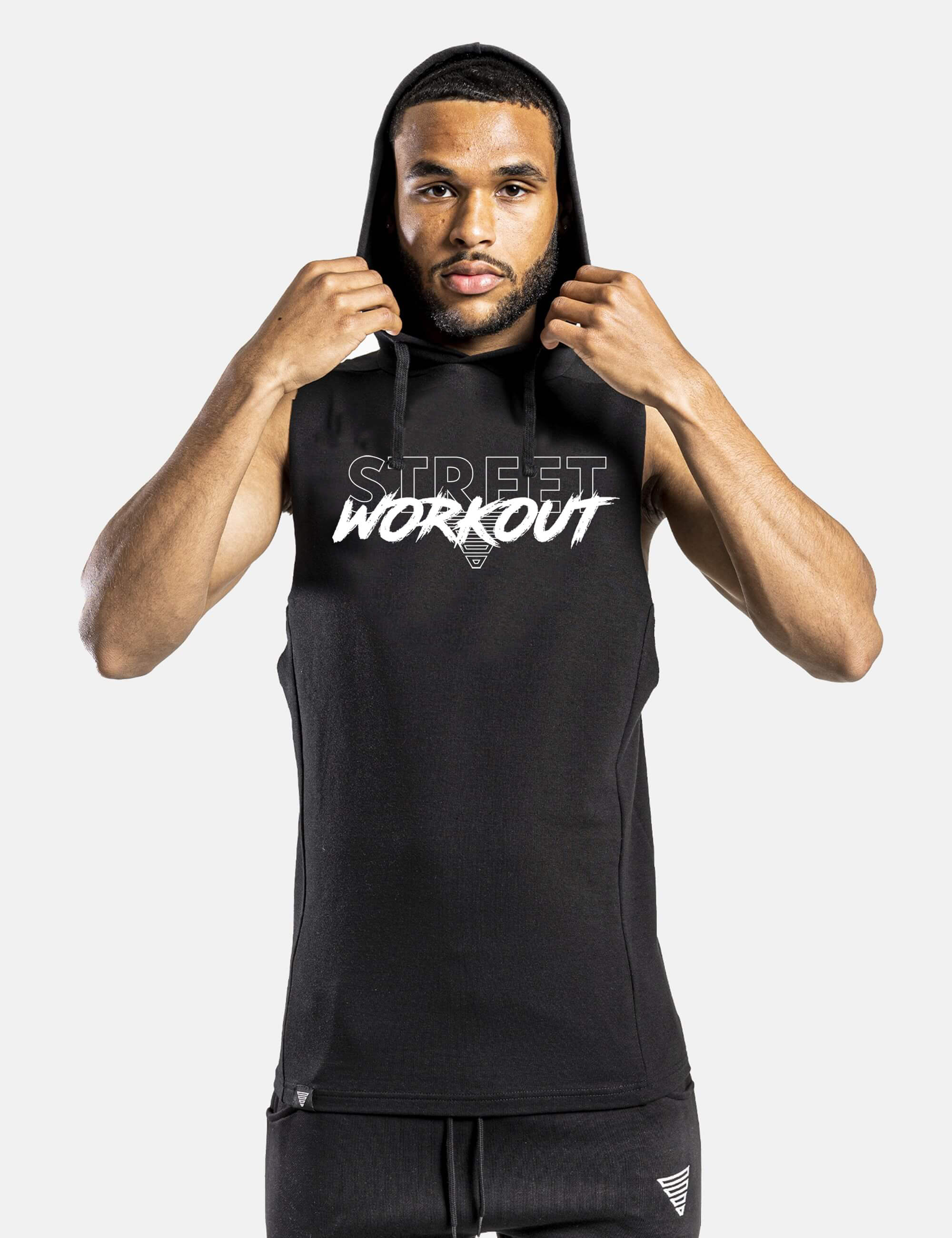 Sleeveless Street Workout Hoodie | Tank Top with Hood