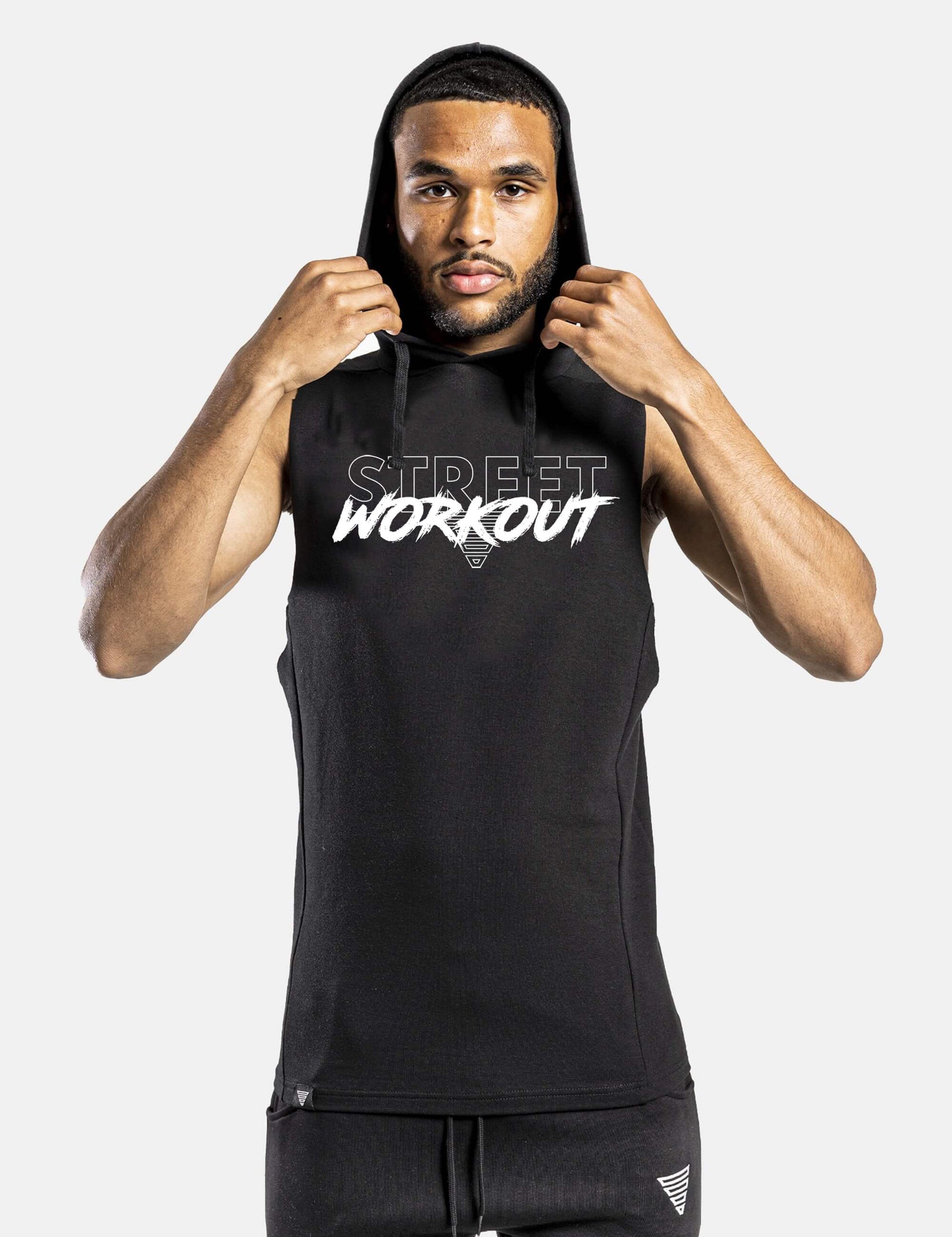 Felpa Senza Maniche Street Workout Uomo