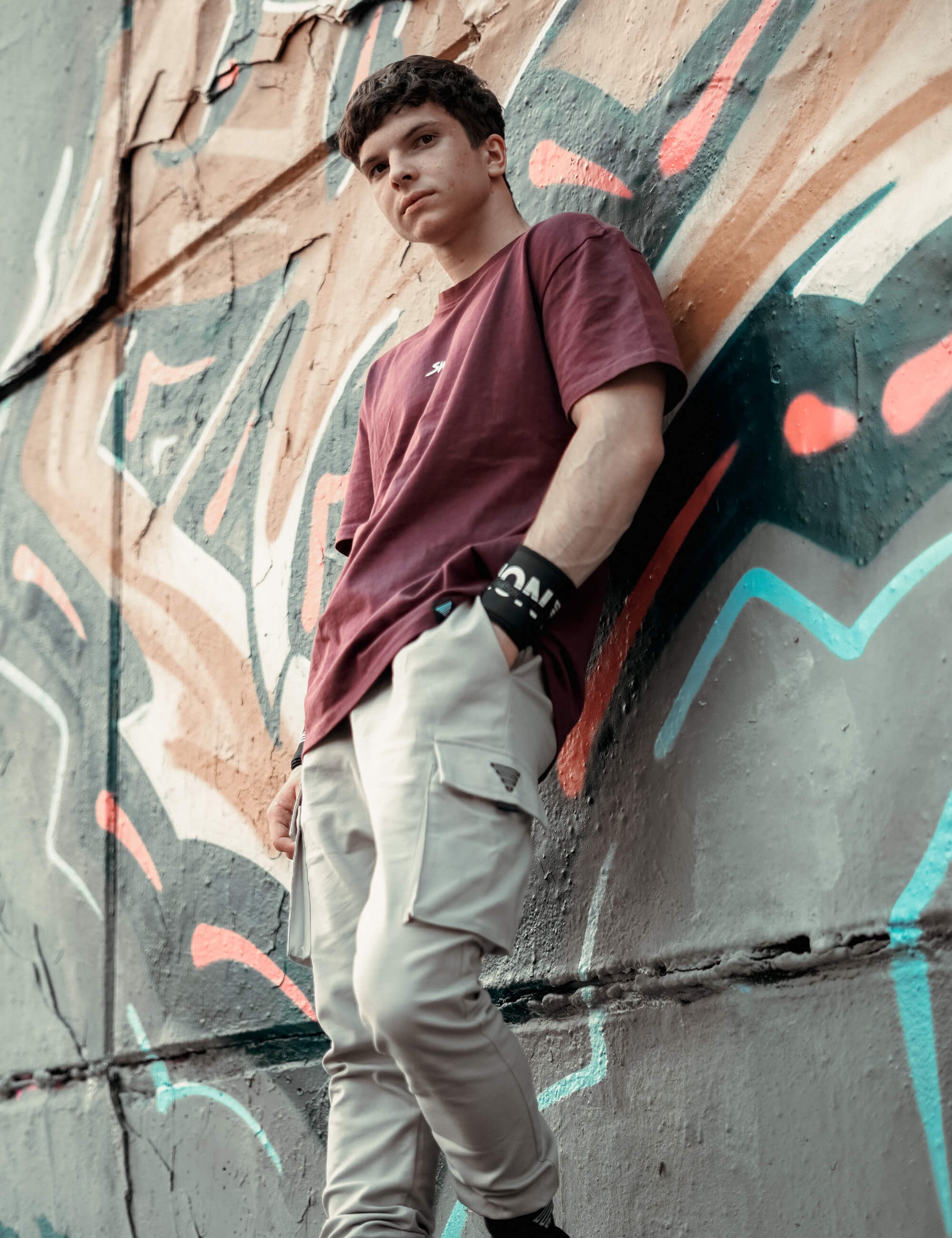 T-Shirt Street Workout Oversized Homme