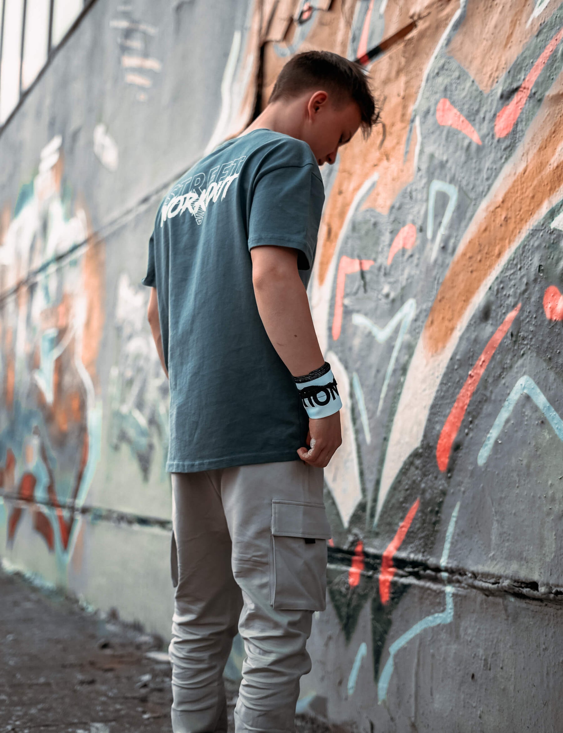T-Shirt Street Workout Oversized Homme