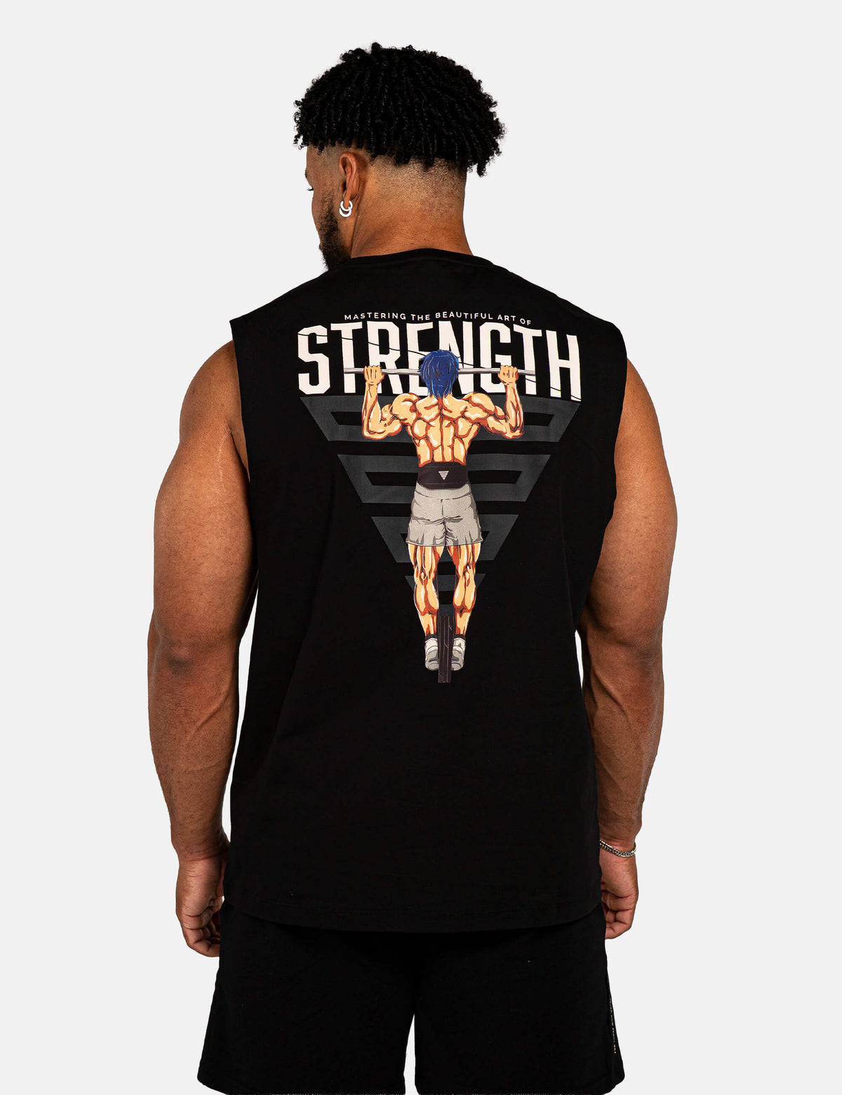 Anime Oversized Tank Top Strength