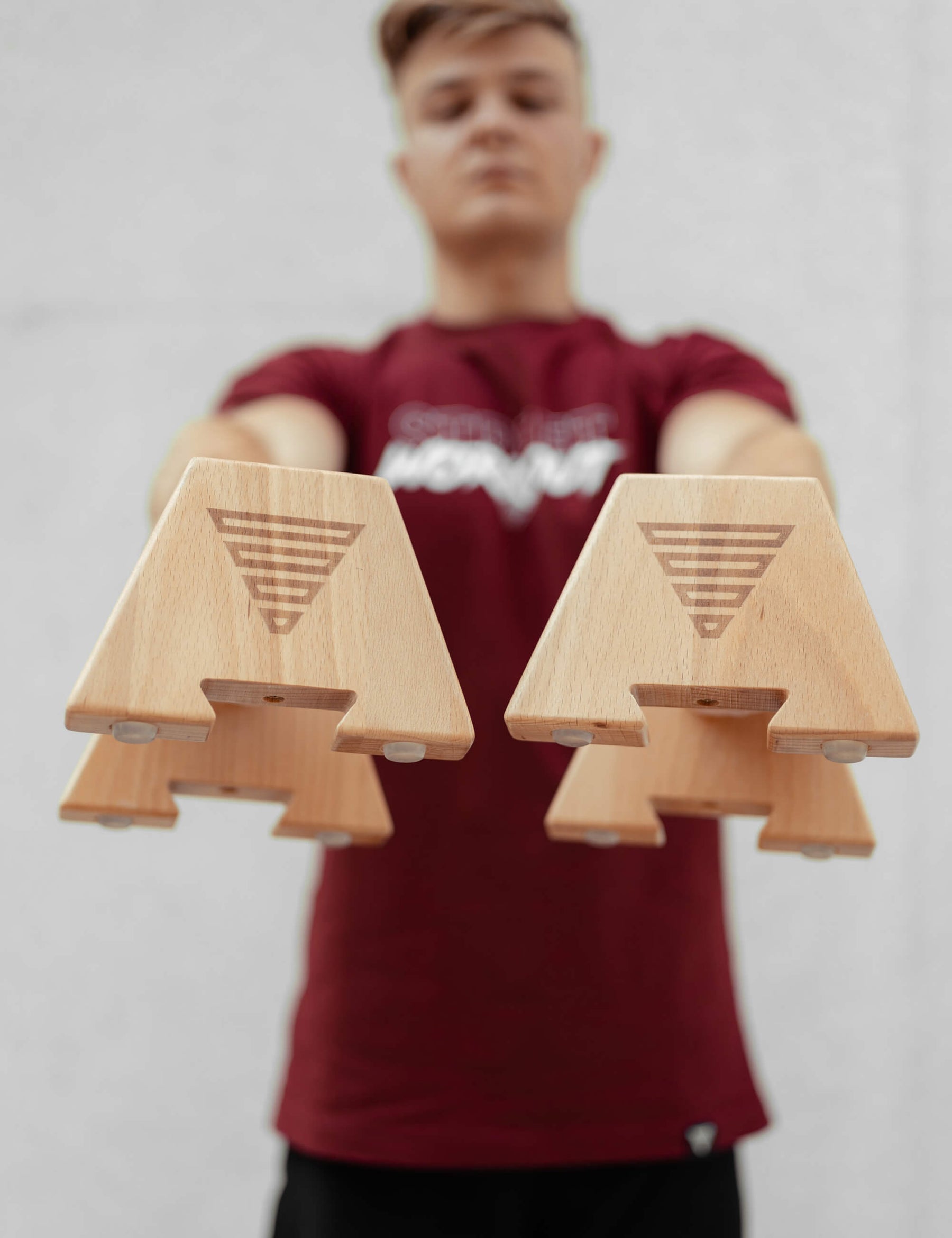 Wooden Parallettes Compact