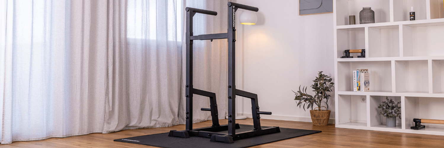 GORNATION Dip Station standing in a living room