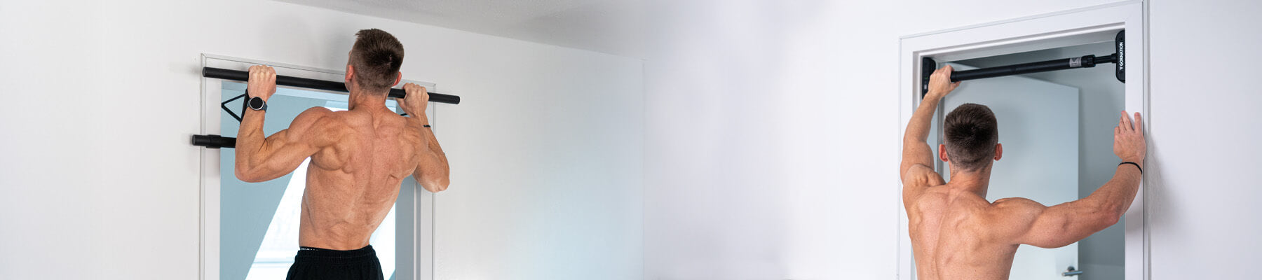 Barre De Traction Gymtek® Pour Cadre De Porte - De 65 à 100 Cm - Barre De Traction