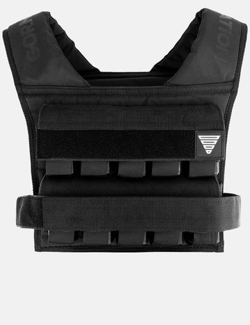 Gilet Lesté Réglable 20 Lbs Noir - Nylon Avec Bandes Réfléchissantes - Pour Running Et Fitness