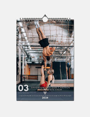 Calisthenics Wall Calendar 2024