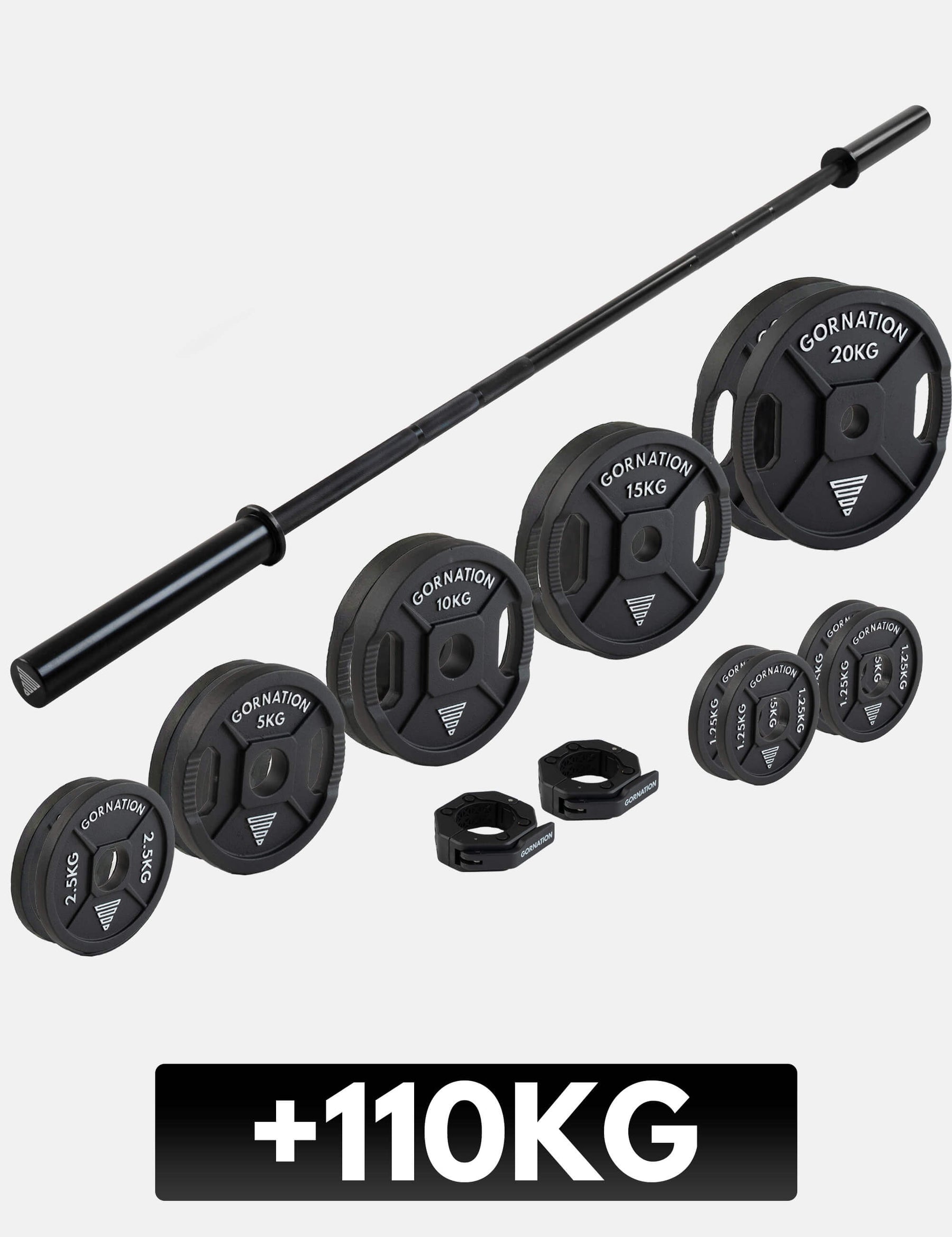 Langhantel mit Verschlüssen