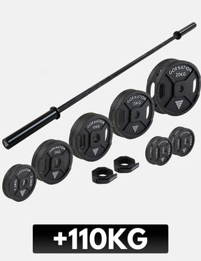 Langhantel mit Verschlüssen