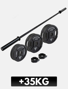 Langhantel mit Verschlüssen