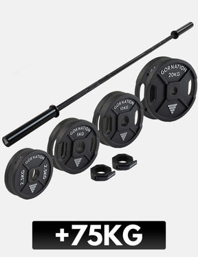 Langhantel mit Verschlüssen