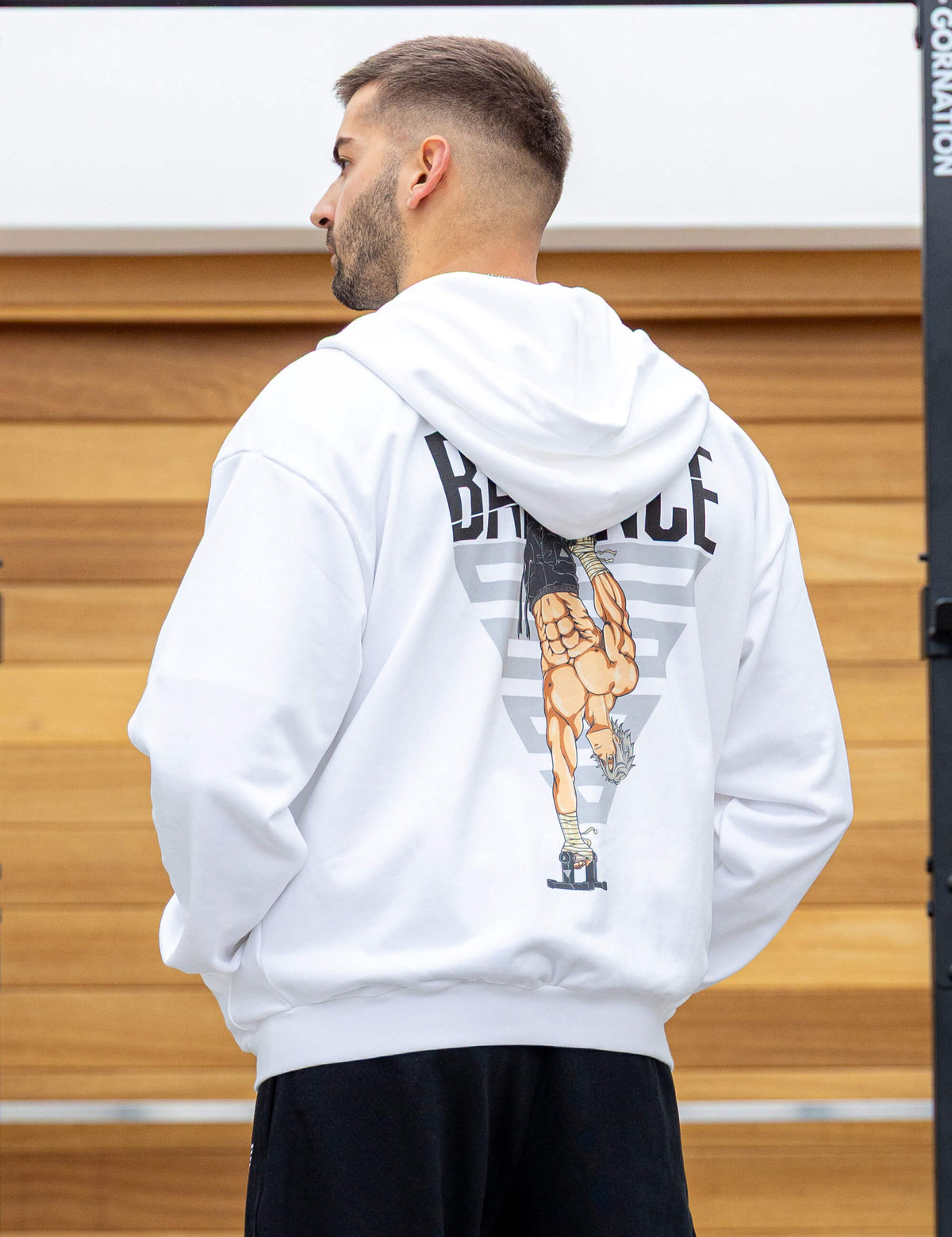 Felpa Oversize con Cerniera Anime Balance