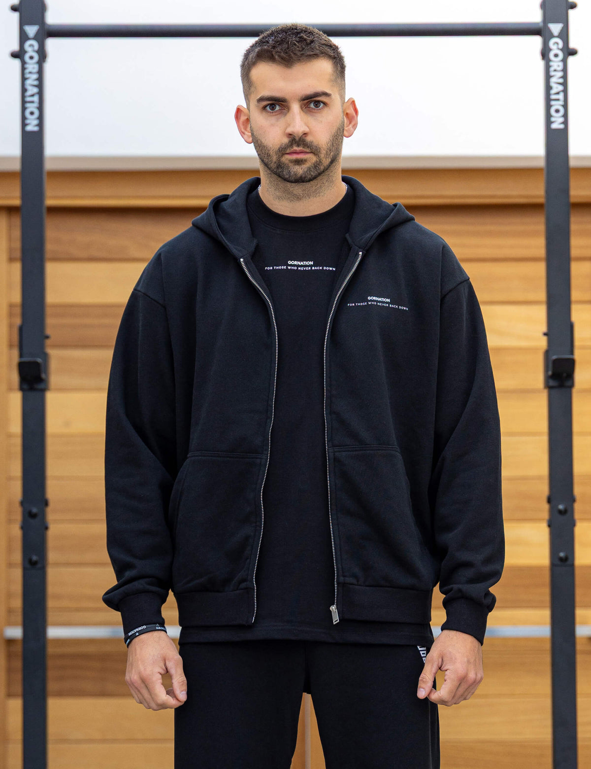 Felpa Oversize con Cerniera Anime Balance