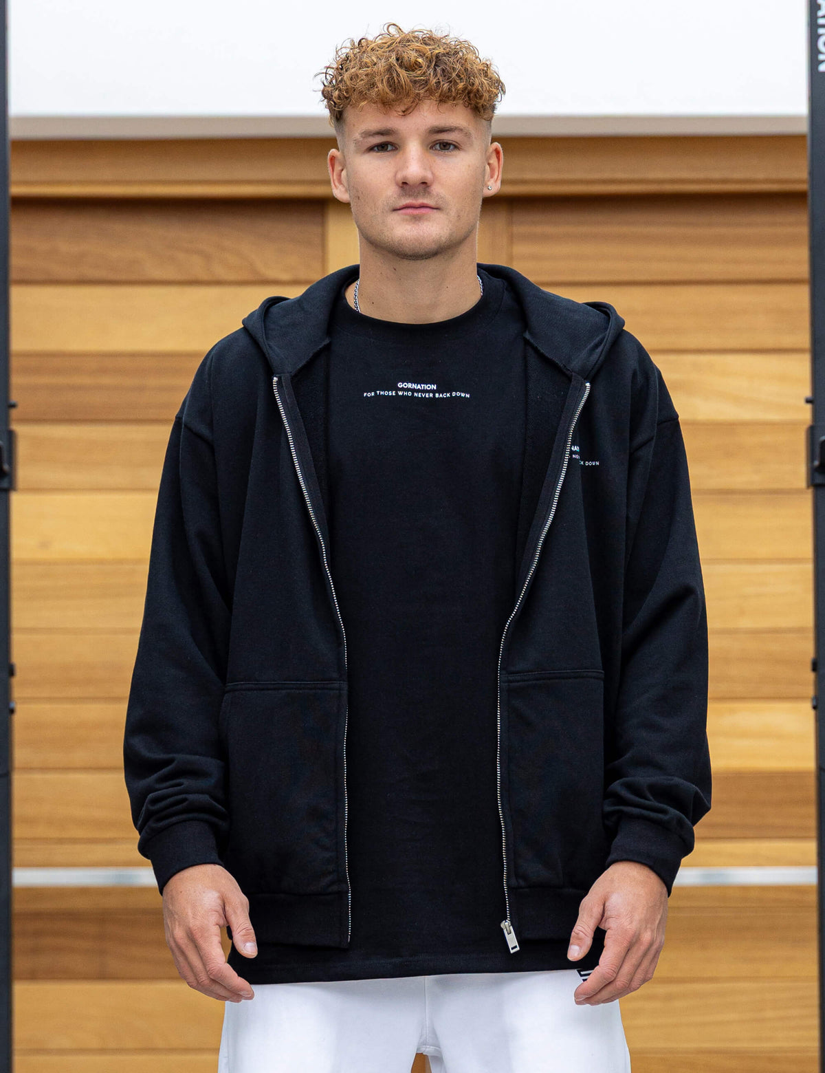 Felpa Oversize con Cerniera Anime Control