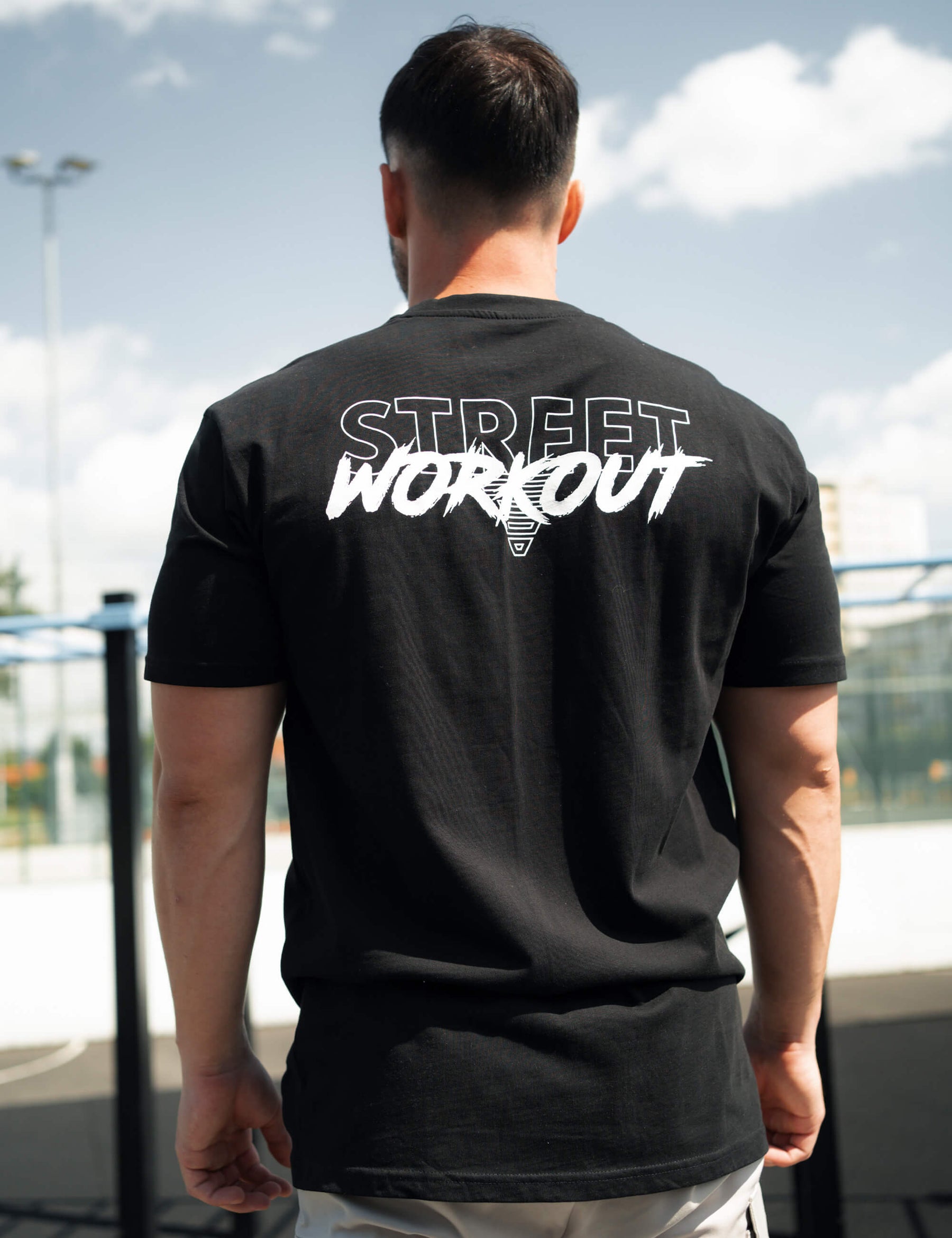 T-Shirt Street Workout Oversized Homme