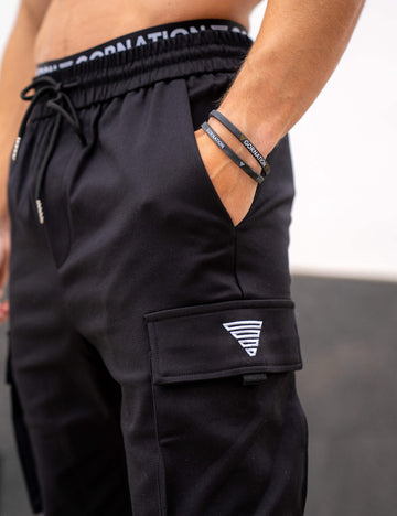 Pantaloni Jogging Uomo Invernali: Felpati, Termici, Con Tasche E Strisce (Nero Righe, M) - 3