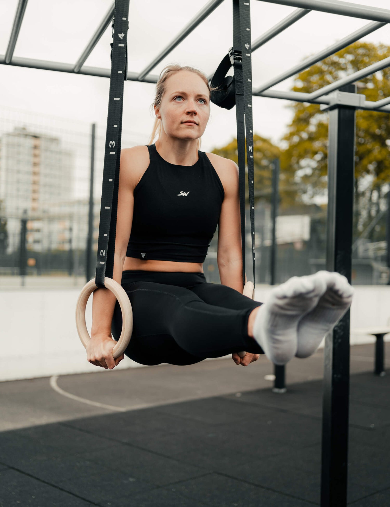 Olympic Birchwood Gymnastics Rings with Straps | GORNATION