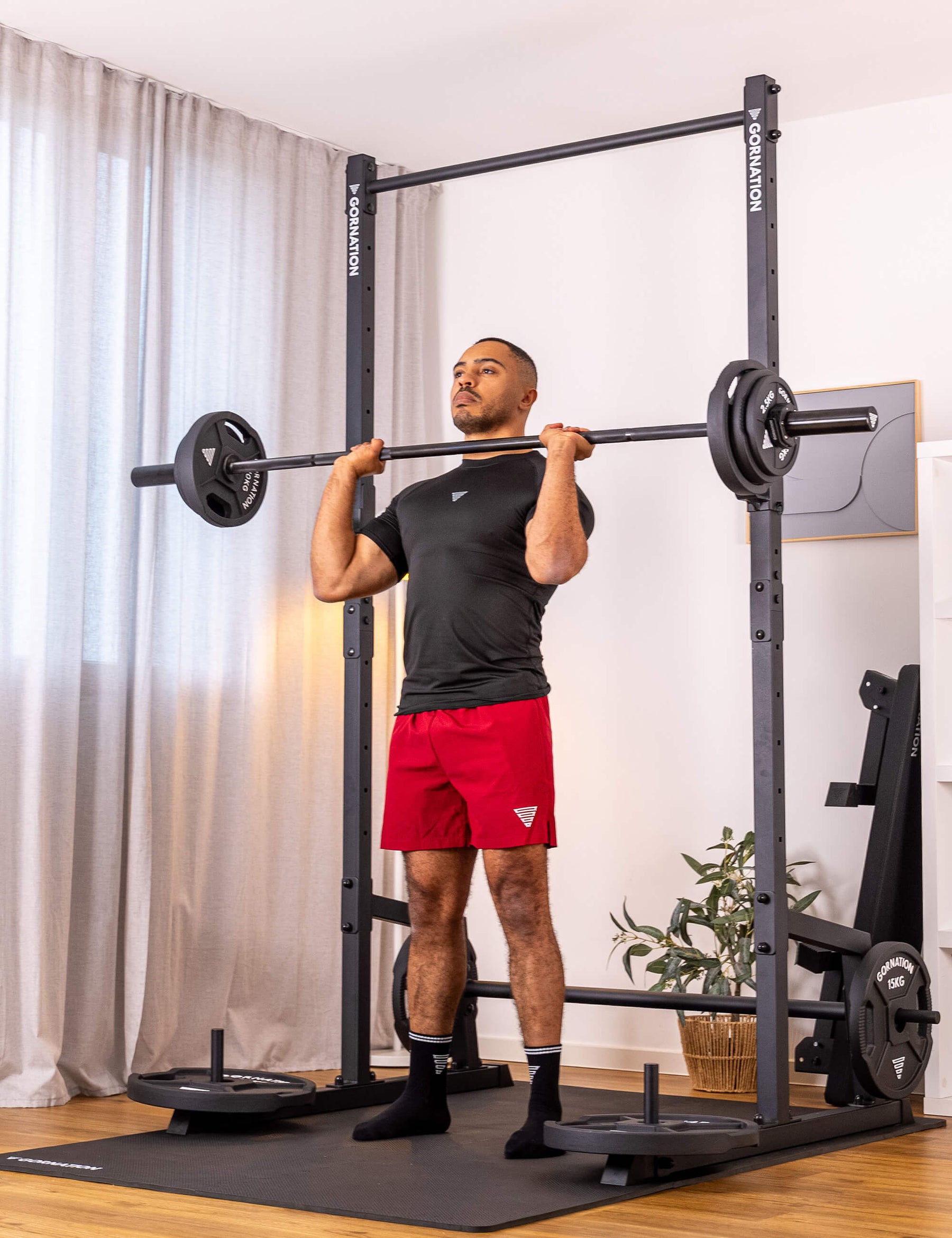 Langhantel mit Verschlüssen