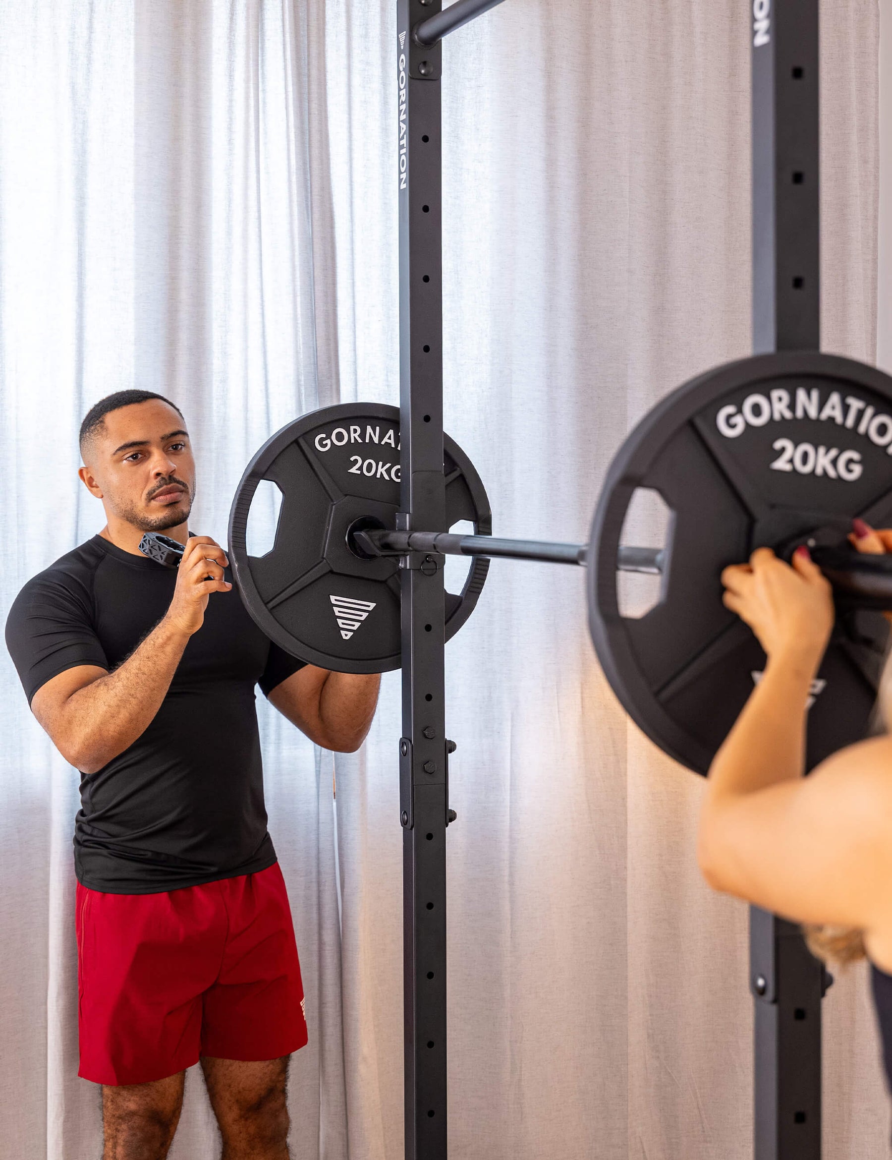 Langhantel mit Verschlüssen