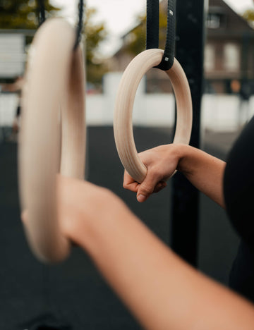 GORNATION Anneaux de Gymnastique en Bois - Anneaux pour Fitness