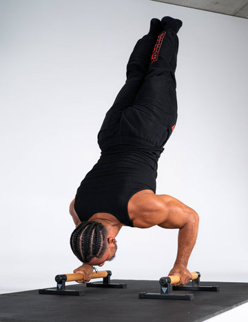 Bar L Sit To Handstand Parallettes TABEKE 14'' High Push Up Bar