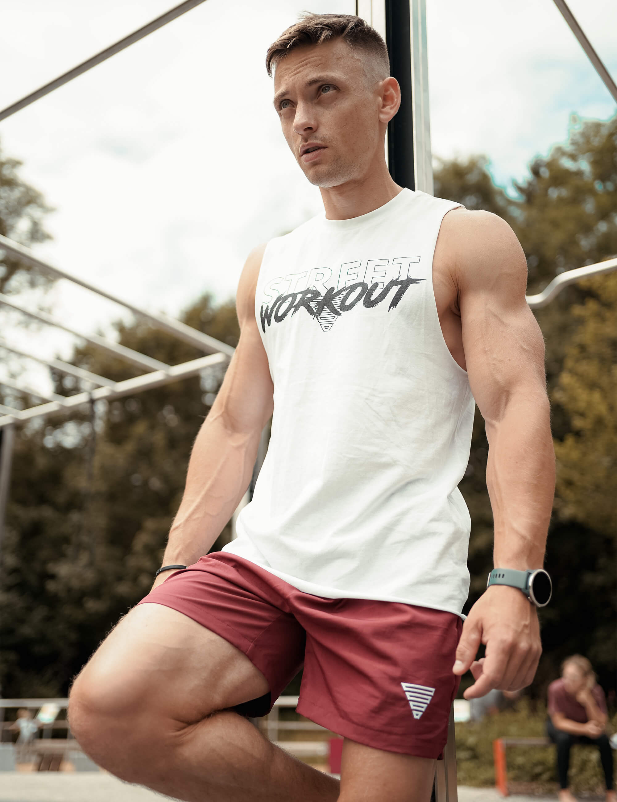White workout tank cheap