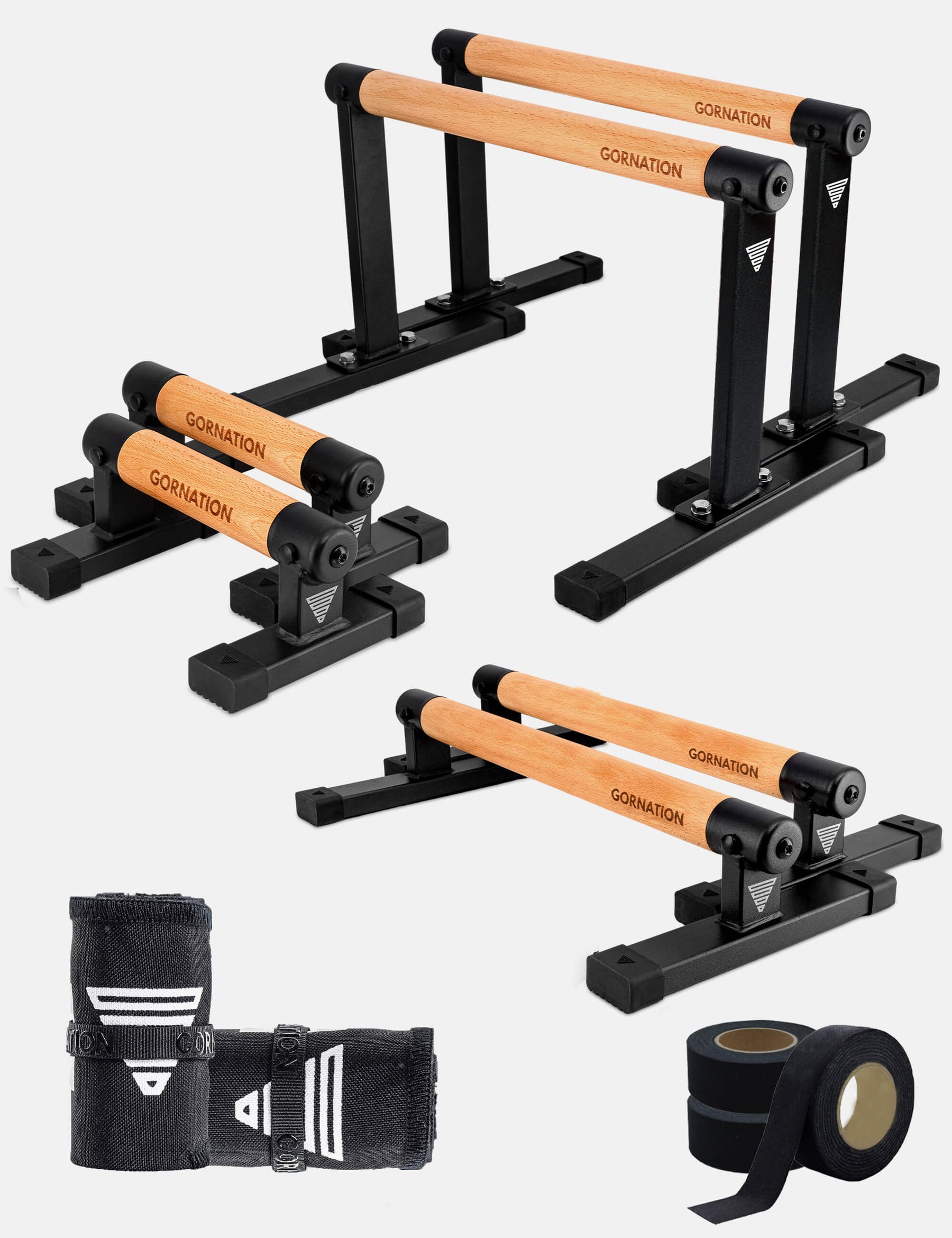 Parallettes Set  3 sizes for your workout