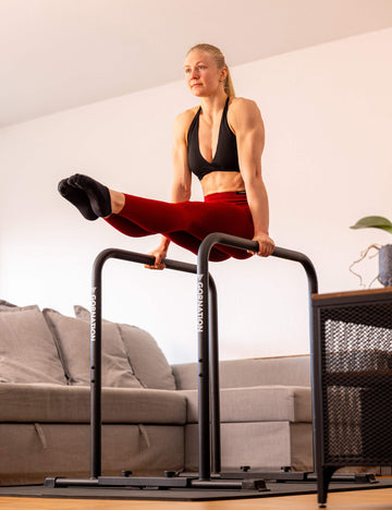 TOLYMP DIP Stazione DIP V2A in acciaio inox per la palestra all'aperto di alta qualità, per il giardino
