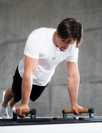 Perfect Push Up Parallette Push Up Bar Set, 14in High Perfect For Home And Garage Push Up Bars