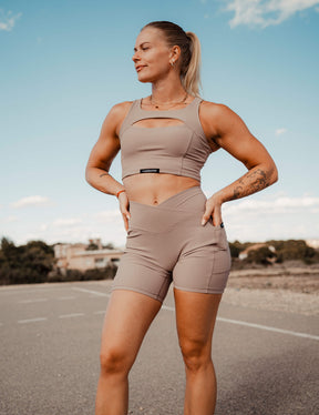 Rib Shorts Damen