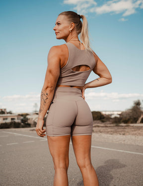 Rib Shorts Damen