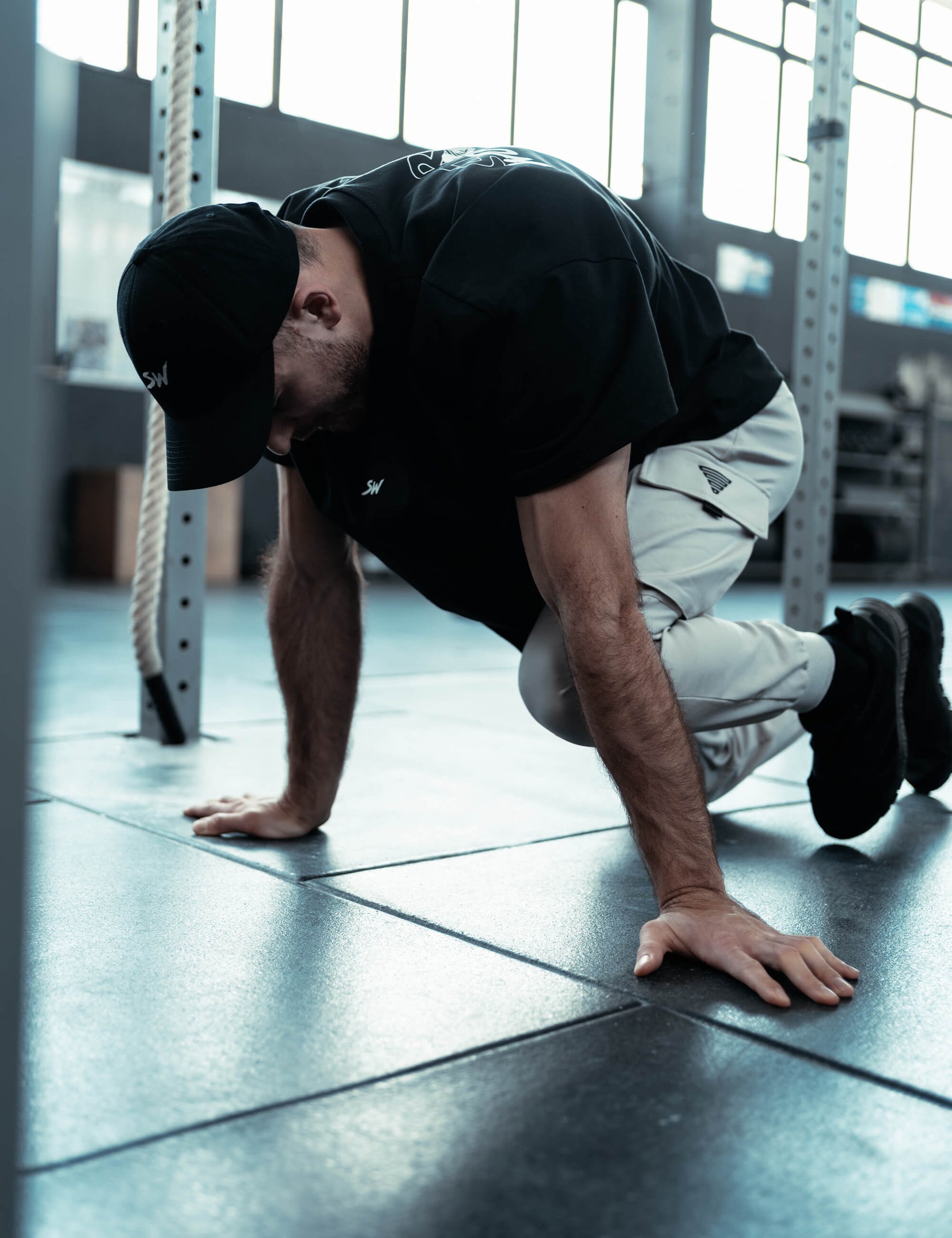 Maglietta Street Workout Larga Uomo