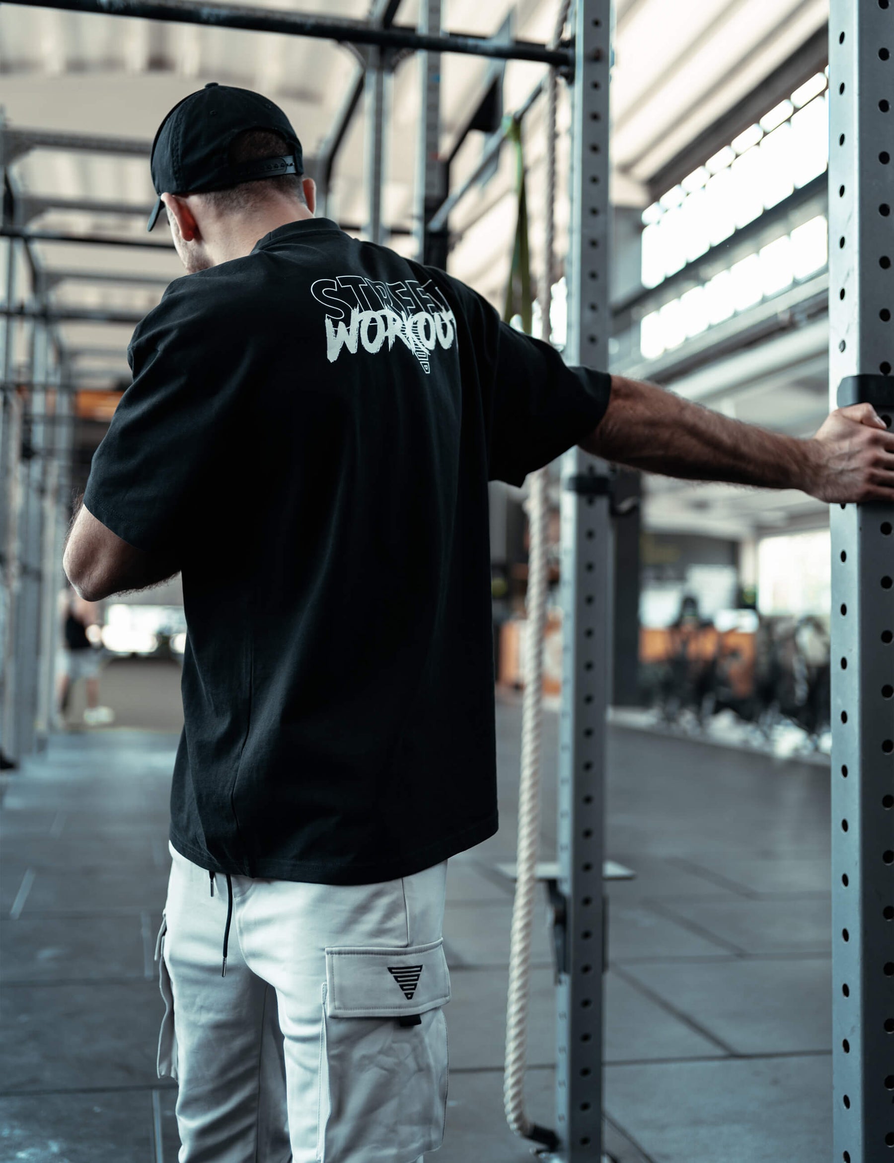 Maglietta Street Workout Larga Uomo