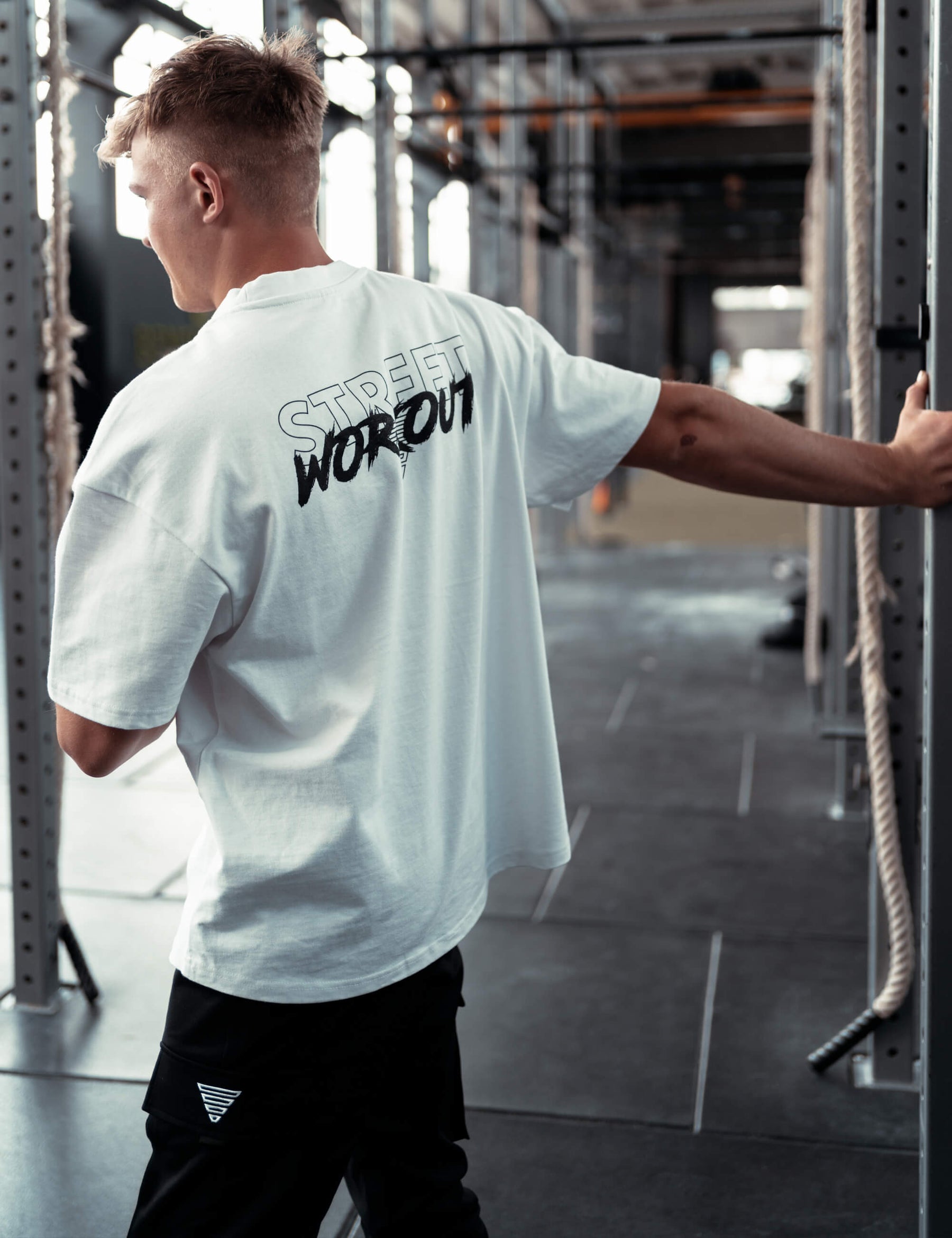 T-Shirt Street Workout Large Homme