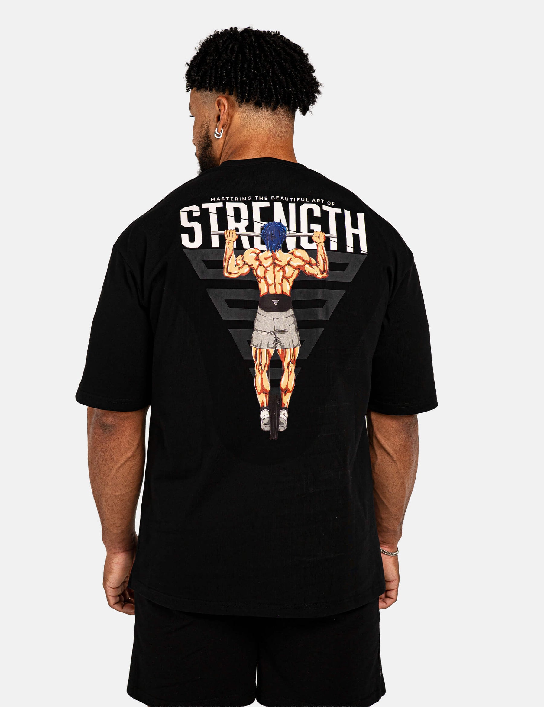 T-shirt Oversize Anime Strength Homme