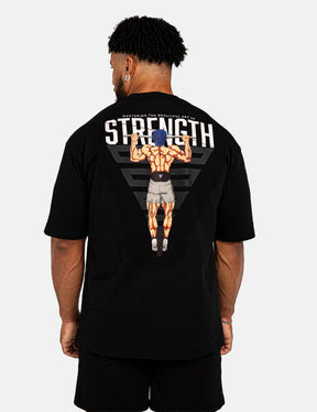 T-shirt Oversize Anime Strength Homme