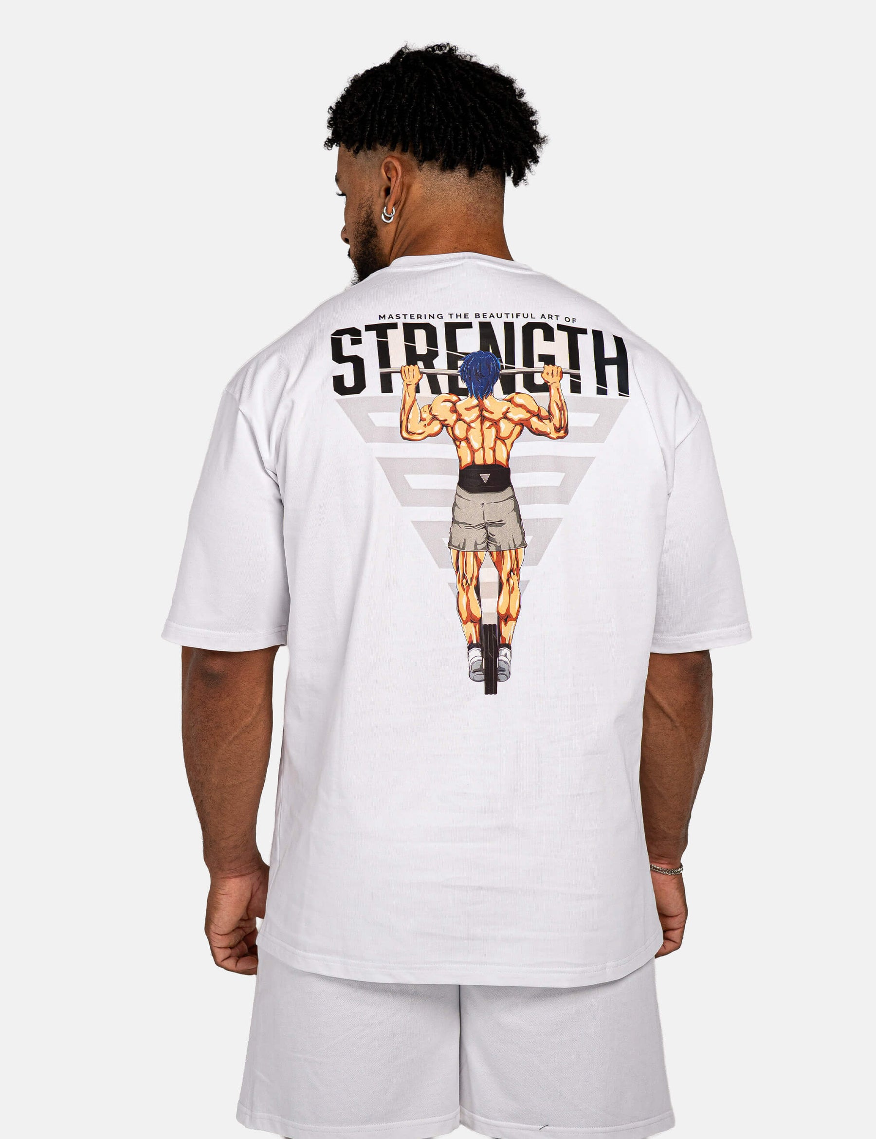 T-shirt Oversize Anime Strength Homme