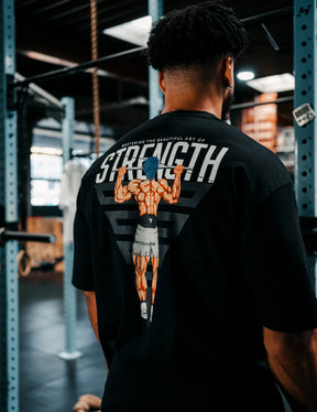 T-shirt Oversize Anime Strength Homme